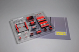 Micro Turbo 1/64 GARAGE Diorama- TOOLS - DYNO - LIFT - JACK *Red*