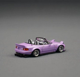 1/64 Metal Eunos Roadster MAZDA MIATA w/ Pop Up Model Car -PURPLE -