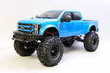 RC 1/10 FORD F250 Lifted Pick Up 4X4 KG1 Truck *RTR* -BLUE- Upgraded