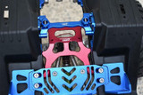 GPM For Axial SCX10-3 Jeep Wrangler Rear Chassis Support Frame SCX3015RA-BLUE-