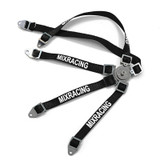 RC 1/10 Scale 5 POINT Racing Harness Seat Belts Metal Buckles (1PC) RED