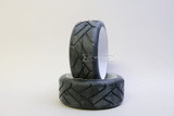 RC 1/8 WHEELS & TIRES Street Tread (4PC) -BLACK -