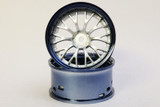 Tetsujin Wheel COMBO Daisy Silver + Chrome Black Lips Adj. Offset (4PCS) TT-7682