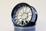 Tetsujin Wheel COMBO Daisy Silver + Chrome Black Lips Adj. Offset (4PCS) TT-7682
