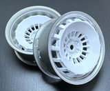 Tetsujin Wheel COMBO Bowler WHITE + SILVER Lips 3/6/9 Offset (4PCS) TT-8283