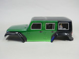 RC Body Shell JEEP WRANGLER 4 Door 315MM -Painted- GREEN