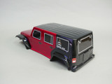 RC Body Shell JEEP WRANGLER 4 Door 315MM -Painted- RED