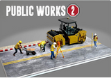 American Diorama 1/64 PUBLIC WORKS 2 Construction Workers Die Cast Figures