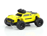 RC 1/76 Micro TRUCK Off-Road w/ LED Lights -YELLOW-