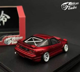 1/64 Metal NISSAN 180SX w/ Pop Up/Interior/Engine Model Car -RED -