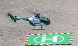 RC HELICOPTER 4 Blade POLICE W/ Gyro Stabilization 4CH 2.4gh-RTF-