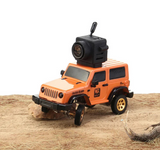 RC 1/64 Micro JEEP WRANGLER 4x4 w/ LED w/Camera+ FPV Goggles RTR -BLUE-