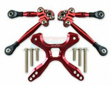For Traxxas 4-TEC 2.0 TIE RODS + STABILIZER Upgrade GT049RA - RED -