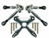 For Traxxas 4-TEC 2.0 TIE RODS + STABILIZER Upgrade GT049RA - GUN SILVER -