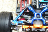 For Traxxas 4-TEC 2.0 TIE RODS + STABILIZER Upgrade GT049RA - BLUE -