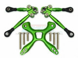 For Traxxas 4-TEC 2.0 TIE RODS + STABILIZER Upgrade GT049RA - GREEN -