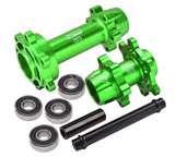 For 1/4 Losi Promoto Bike FRONT & REAR WHEEL HUBS Metal Upgrade #MX0067 -GREEN-