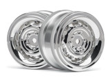 HPI 1/10 Vintage CC Wheel 26mm 0mm Offset (2pcs) -CHROME- #33472