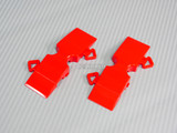 Rc Track Parts STRAIGHT SHORT Tetsujin Kerbs -WHITE/RED- (20pcs)