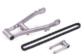 For 1/4 Losi Promoto Bike EXTENDED REAR SWING ARM Upgrade #MX3057 -SILVER-