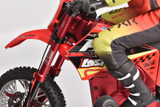 For 1/4 Losi Promoto Bike SUSPENSION FORKS TUBES Metal Upgrade #MX142 -RED-