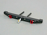 For Traxxas TRX-4 Front + Rear METAL BUMPERS W/LED Lights + Hitch 