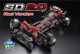 Yokomo 1/10 RC RWD DRIFT CHASSIS SD 2.0 Limited Edition -KIT- SDR-20R  *RED* 