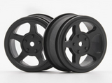 HPI 1/10 Vintage TA2 Wheels 26mm Wide 0mm Offset (2pcs) -BLACK- #160336