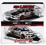 1/64 Die Cast MITSUBISHI LANCER + TOYOTA Levin AE86 *BOX SET* Trackers Racing