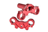 For 1/4 Losi Promoto Bike Front FORKS CLAMPS SET Metal Upgrade #MX028 -RED -