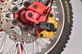 For 1/4 Losi Promoto Bike FRONT BRAKE DISK CALIPER Metal Upgrade #MX2035 -RED-