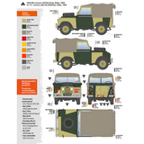 Ak 1/35 LAND ROVER 88 MILITARY Truck Series IIA Model Kit #AK35012