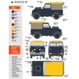 Ak 1/35 LAND ROVER 88 MILITARY Truck Series IIA Model Kit #AK35012