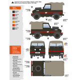Ak 1/35 LAND ROVER 88 MILITARY Truck Series IIA Model Kit #AK35012