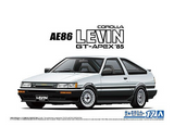 Aoshima 1/24 TOYOTA AE86 SPRINTER TRUENO GT APEX 1985 Plastic Model Kit