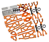 GPM For Traxxas X-Maxx METAL UPGRADE SET Arms, Knuckles, Hubs #TXM100 -ORANGE-