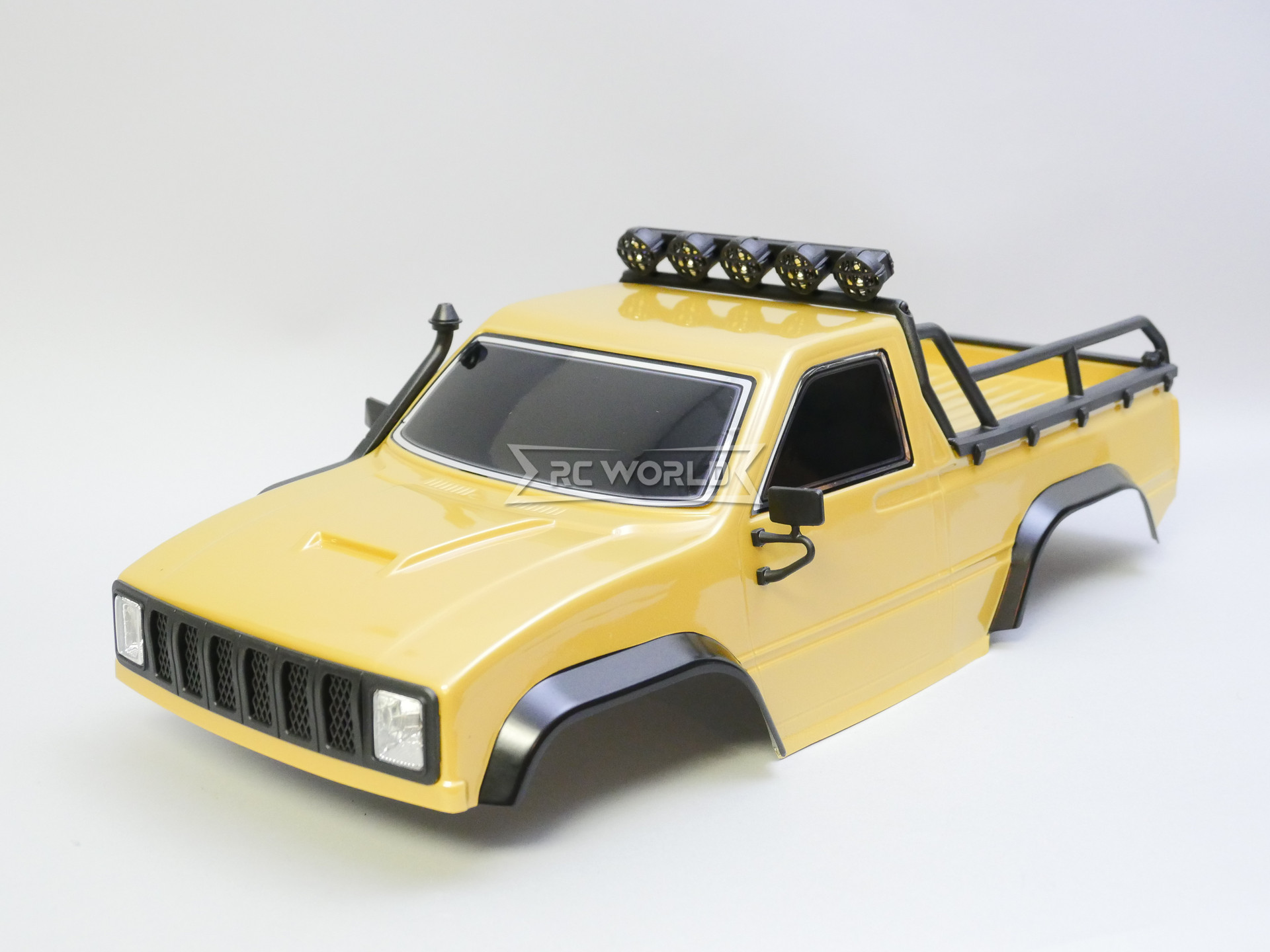 1/10 RC Pick Up Truck Body Shell 2 Door 313mm Brown