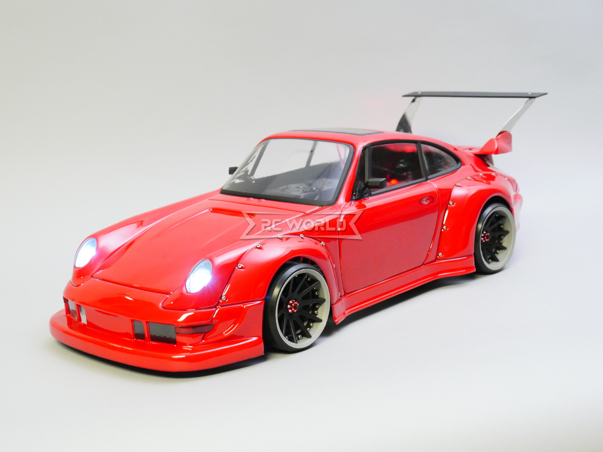 RC 1/10 PORSCHE 911 Turbo RWB AWD DRIFT RTR W/ LEDS
