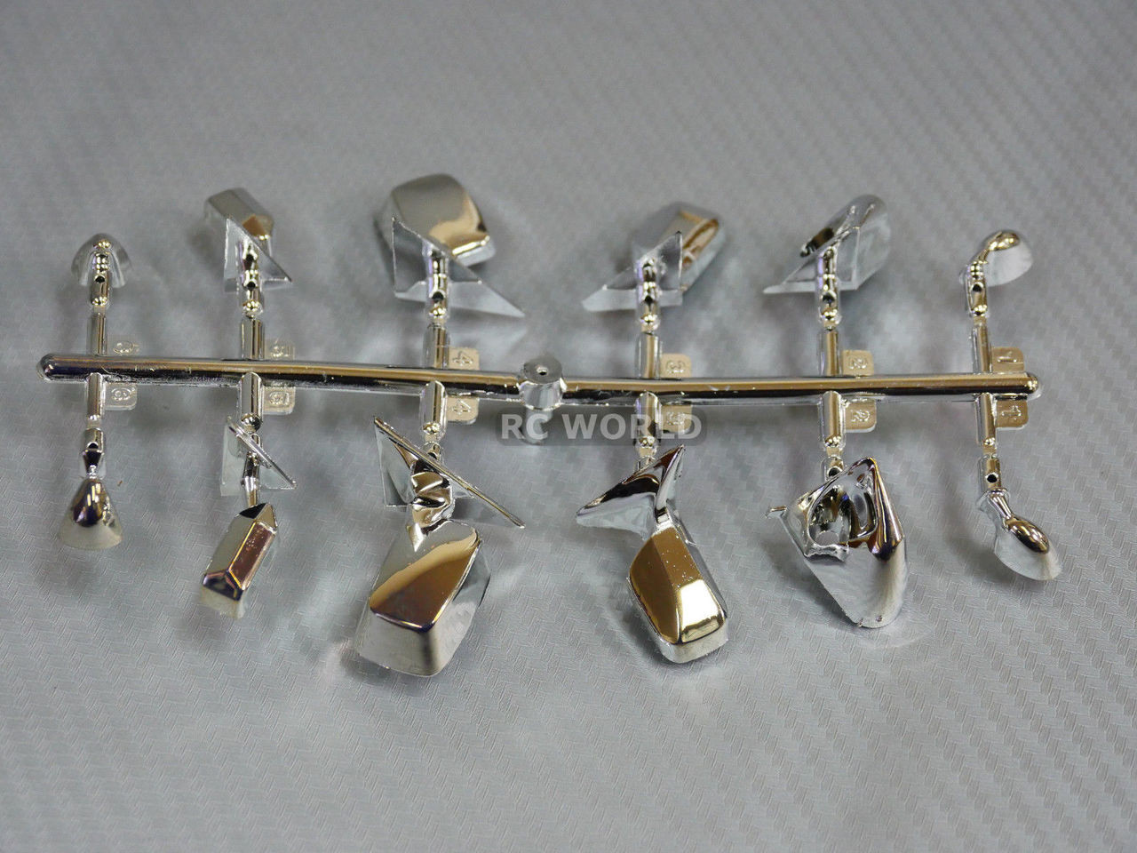 1/10 RC Car CHROME MIRROR SET For Body Shell 6 Different Styles RC