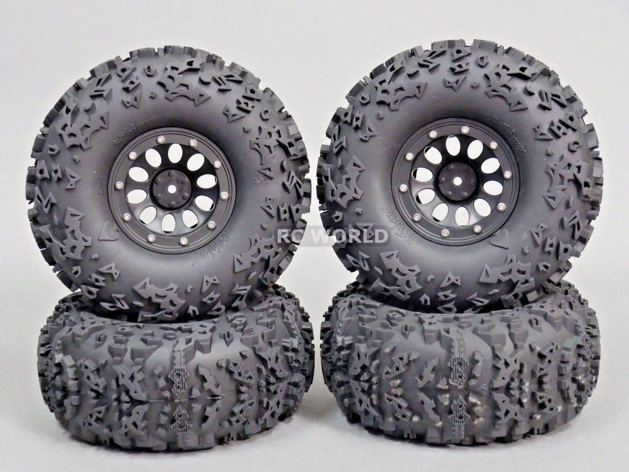 2.2 Rock CRAWLER TIRES 140mm 5.5" W/ Foam Inserts Set Of 4 Amazing