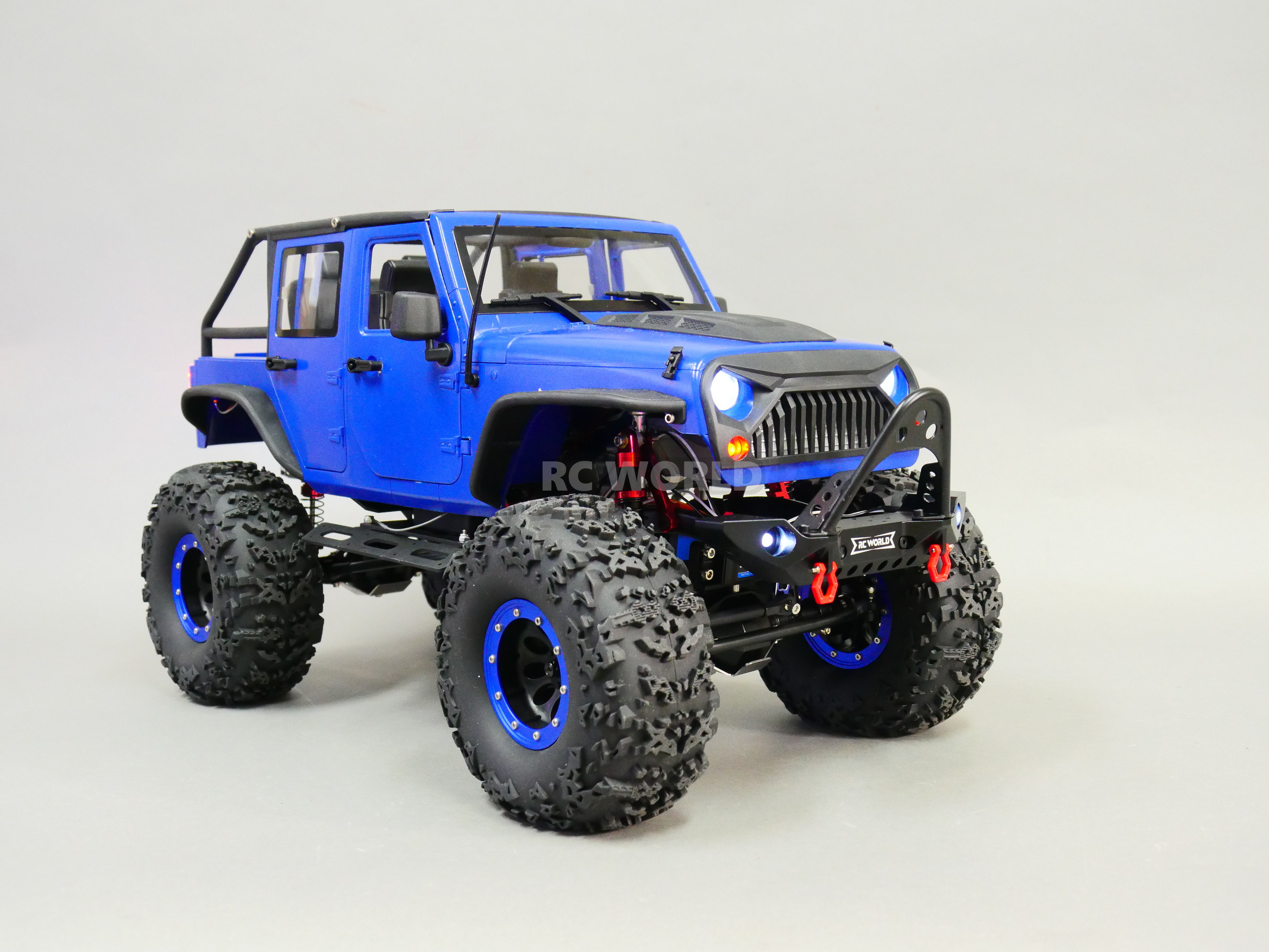 Custom Built 1/10 RC JEEP WRANGLER RUBICON 2Speed Rock Crawler 8.4V