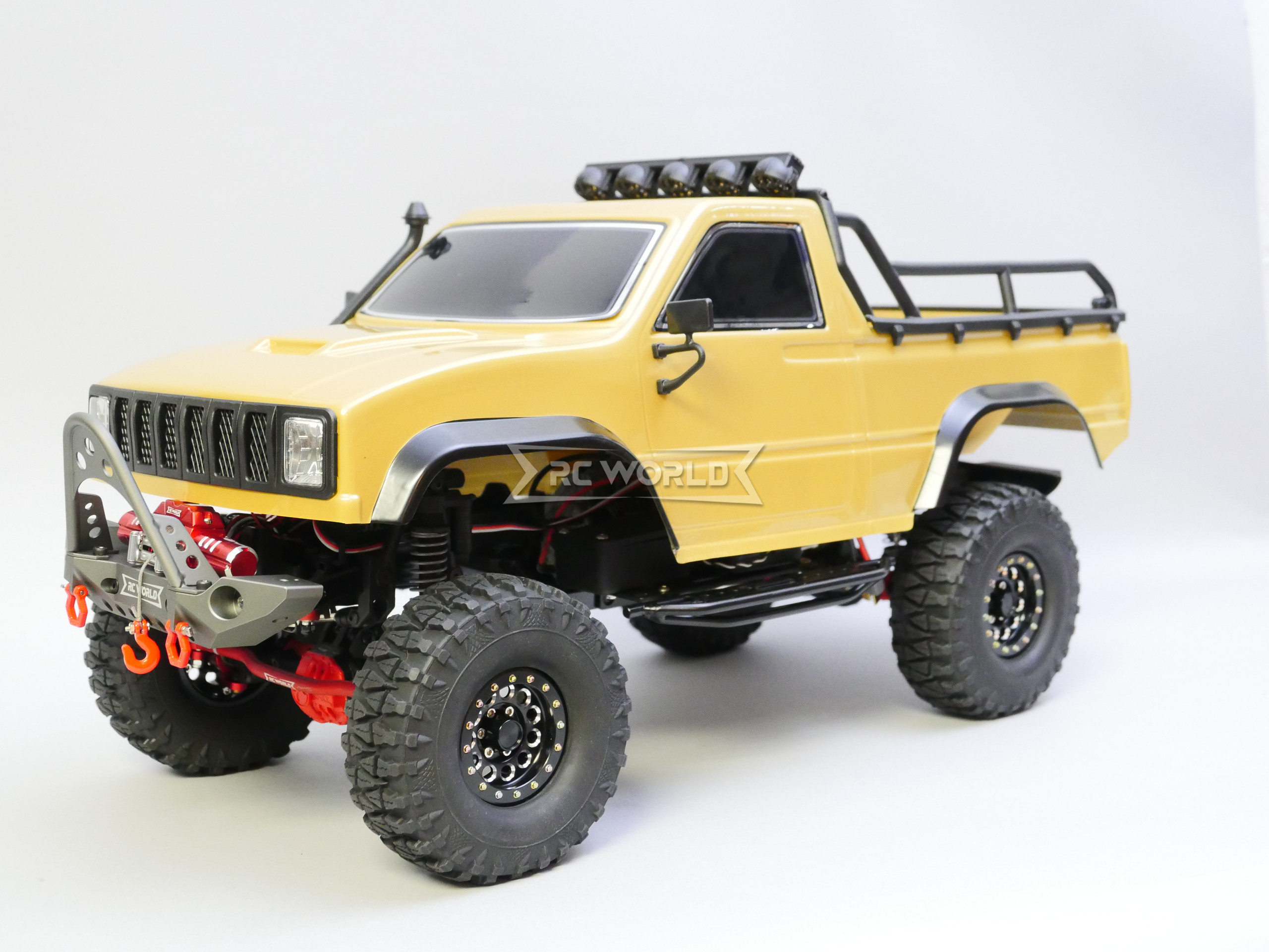 1/10 RC Pick Up Truck Body Shell 2 Door 313mm Brown