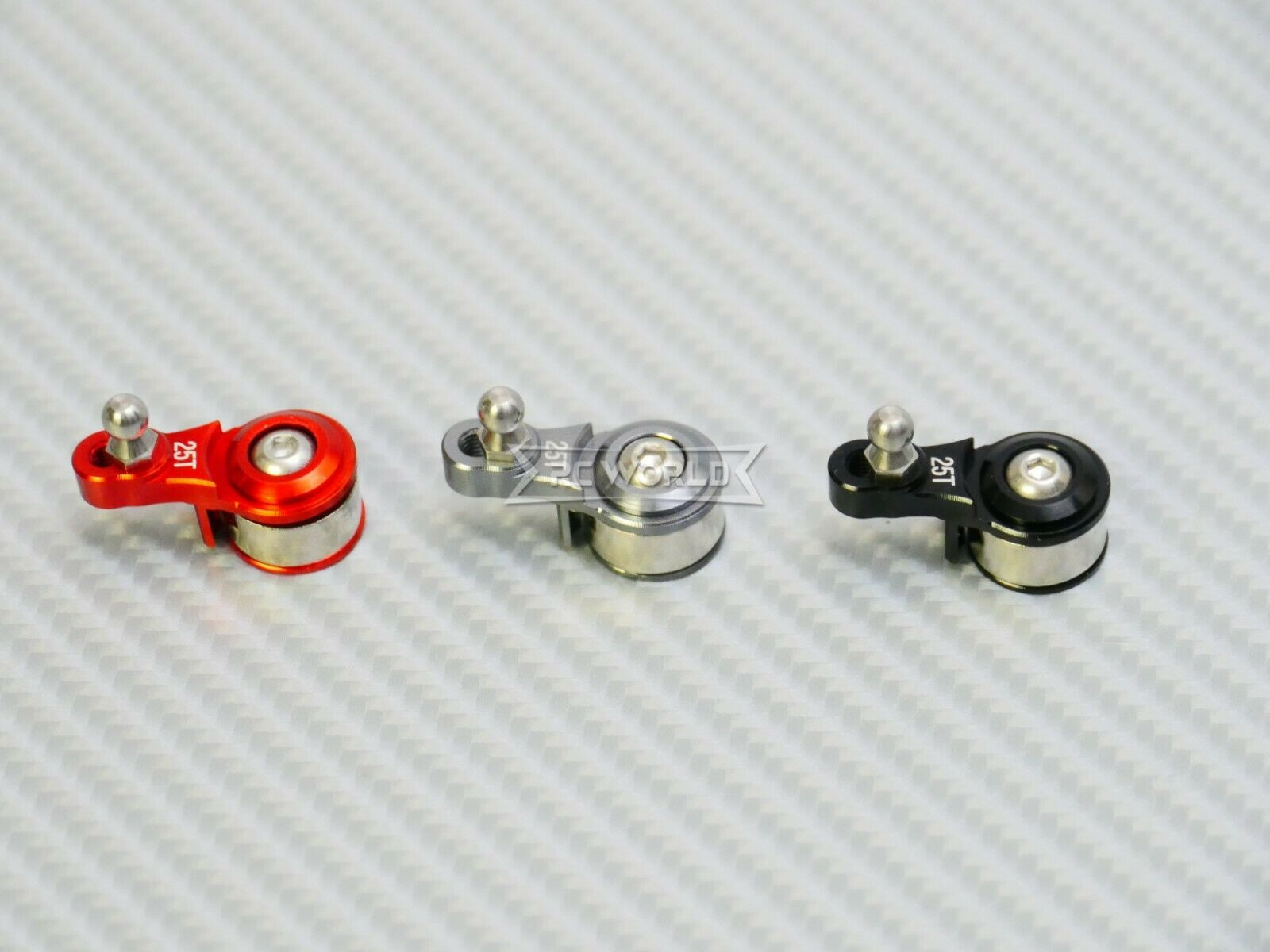 RC 1/10 Aluminum Steering SERVO SAVER Horn 25T SILVER