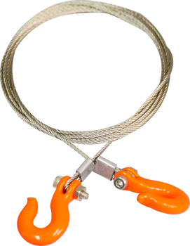 1/10 Silver Wire with Orange hooks