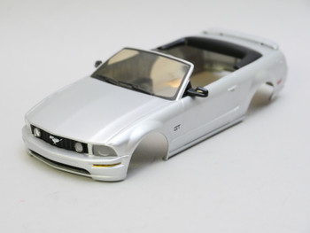 1/28 Mini Q Body FORD MUSTANG Convertible - SILVER