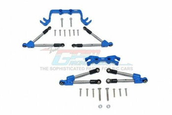GPM Traxxas Hoss Tie Rod Stablizer Front + Rear #HS049FR -BLUE-