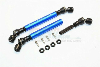 GPM Axial Grave Digger Steel FRONT + REAR Driveshafts #MJ237SA  BLUE