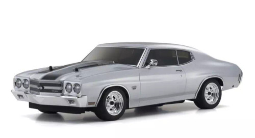 Kyosho Fazer RC Car 1970 CHEVY CHEVELLE AWD-RTR- *SILVER* W/ Battery + Charger