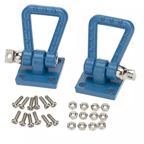 1/10 Scale Truck Accessories Metal Anchor Wide Shackle Plate Blue