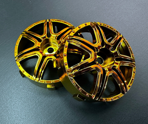 Tetsujin MARGUERITE Inserts Adjustable Offset 3-6-9mm -4 RIMS -CHROME GOLD-